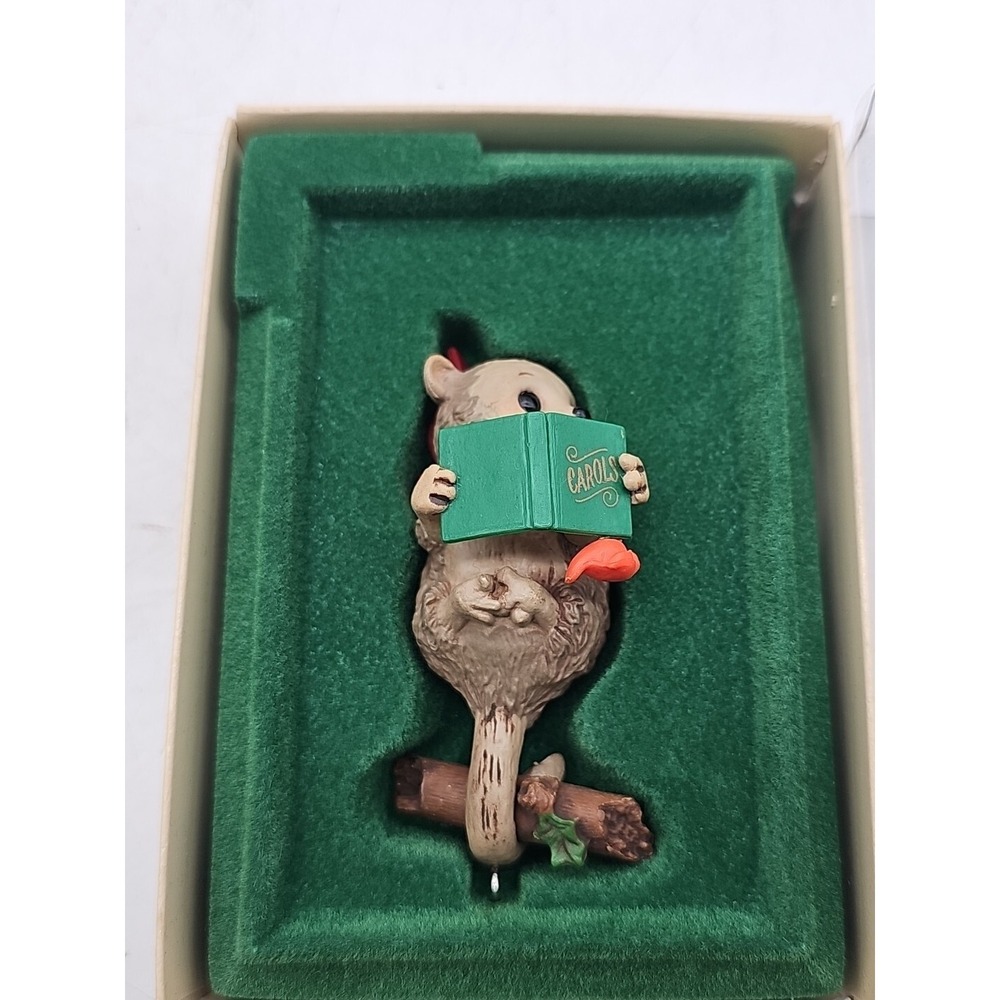 HALLMARK Keepsake 1981 TOPSY TURVY SURPRISES Opossum CHRISTMAS ORNAMENT Vintage